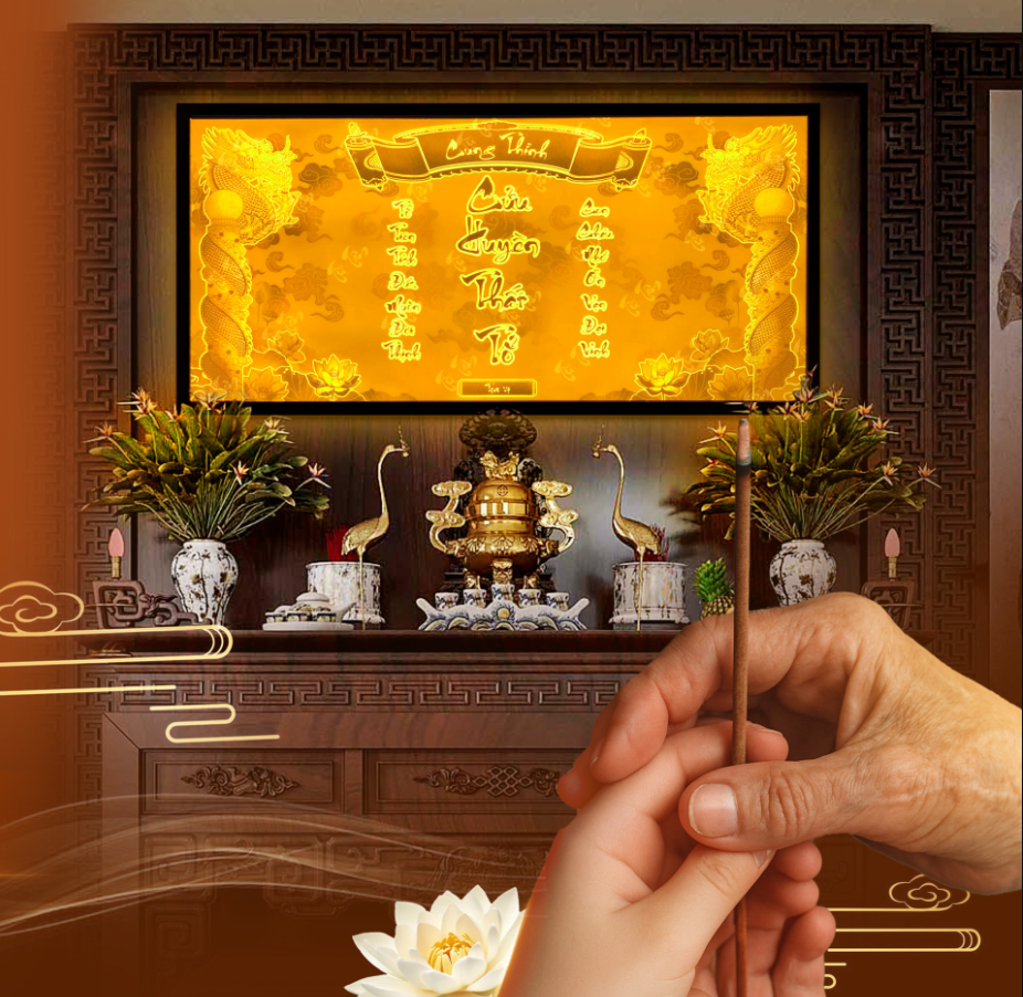 Lập bàn thờ cửu huyền thất tổ